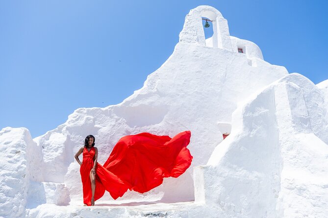 Mykonos Flying Dress Photoshoot - Key Points