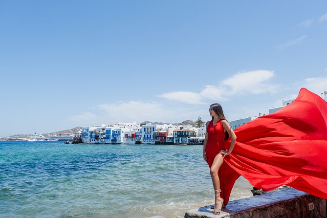 Mykonos Flying Dress Photoshoot - The Dress Selection Process and Changing Comfort