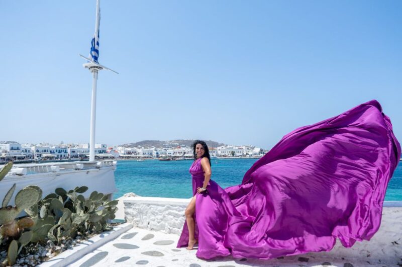 Mykonos: Flying Dress Photoshoot - Photo Delivery and Final Products