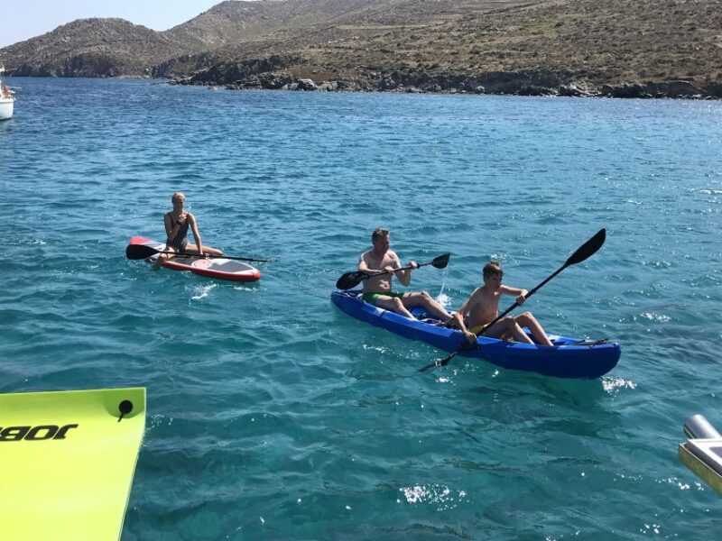 Mykonos: Full-Day Catamaran Cruise with Fresh Lunch - Paddling, Snorkeling, and Relaxing Stops
