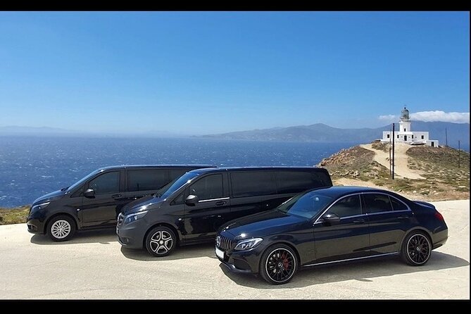 Mykonos Private Car With Driver At Disposal 24 Hours - Vehicle Comforts and Amenities