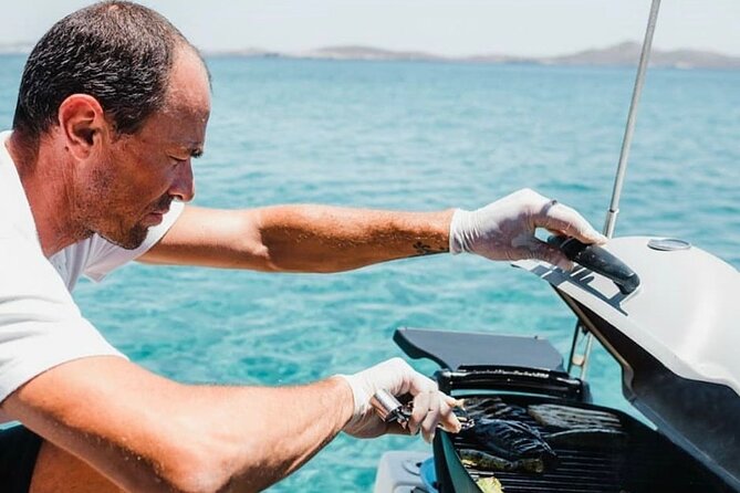 Mykonos: Private Catamaran Cruise with BBQ & Drinks - Key Points