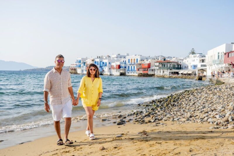 Mykonos Private Photoshoot - The Magic of Watching the Sun Set into the Aegean Sea