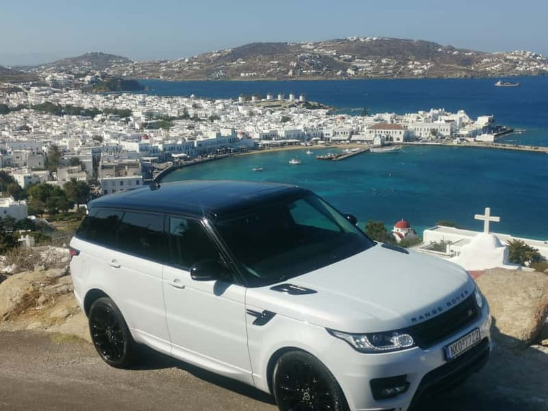 Mykonos: Private Tour with Range Rover - Luxury Transportation in a Range Rover