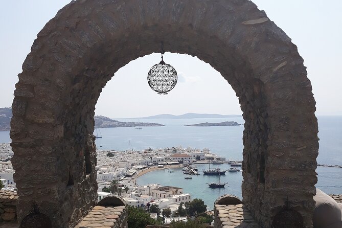 Mykonos Semi Private Bus Tour in English Spanish - Key Points