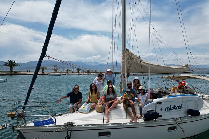 Nafplio Sun Sail Cruises | Semi-Private | With Full Meal - Swimming, Snorkeling, and SUP Off the Coast of Tolo