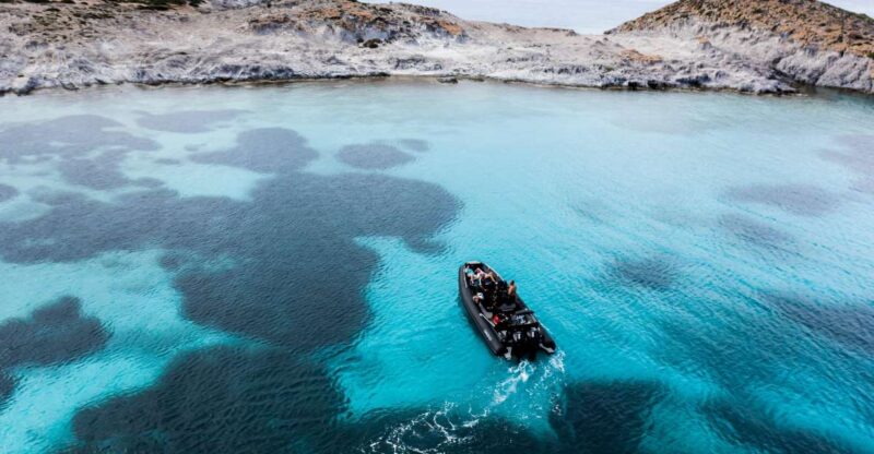 Naousa: Private Boat Cruise to Antiparos Island - The Vivid Waters at Blue Lagoon Near Aliki