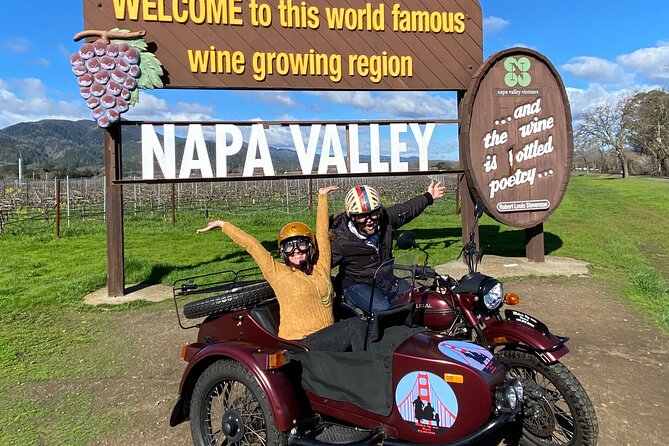 Napa Valley Classic Sidecar Wine tours - Discover Napa & Sonoma in a Classic Sidecar for a Personal Touch