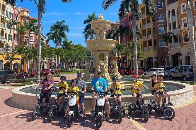 Naples Florida Electric Moped Tour - Family Fun - Easy to Ride - Cruising Fifth Avenue South’s Upscale Streets