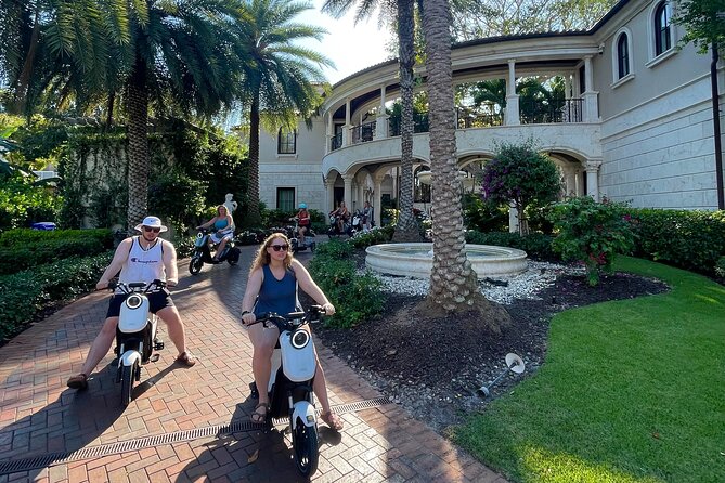 Naples Florida Electric Moped Tour - Family Fun - Easy to Ride - Visiting Historic Palm Cottage Museum