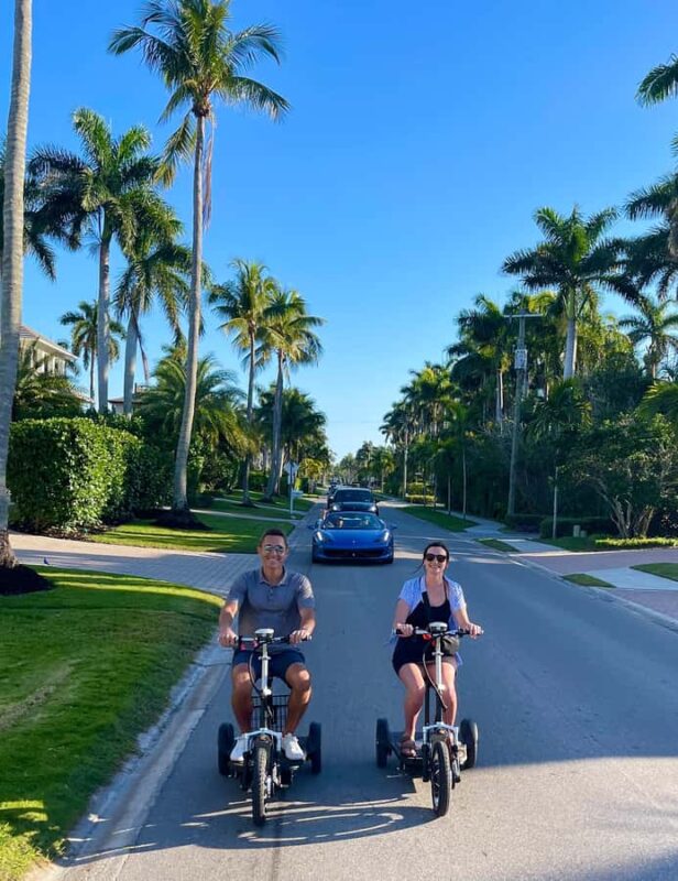 Naples Florida: Electric Trike & Moped Tour - Fun 4 All Ages - Historic Downtown at Third Street South