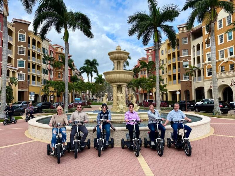 Naples Florida: Electric Trike & Moped Tour - Fun 4 All Ages - The Eclectic Charm of 5th Avenue South