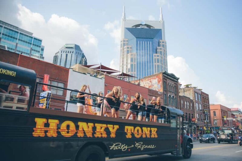 Nashville's Wildest Honky Tonk Party Bus | Public Tour (21+) - Experience Nashvilles Most Vibrant Honky Tonk Party Bus Tour