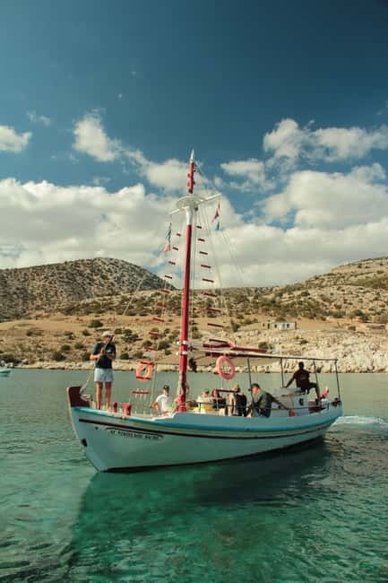 Naxos: 2 hours Boat Trip from Panermos to Rina's Cave - The Captain and Crew: Local Experts with a Personal Touch