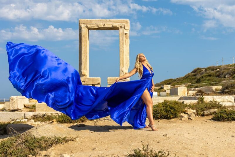 Naxos Flying Dress Photo Shooting - Discover the Elegance of Naxos Flying Dress Photo Shoots