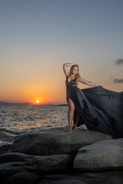 Naxos Flying Dress Photo Shooting - Key Points