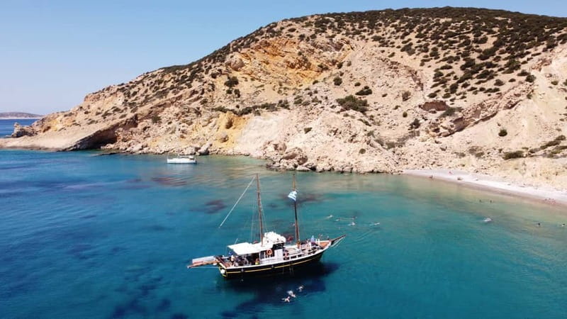 Naxos: Rina Cave-Koufonisi Cruise & Rina Cave Swim with BBQ - Authentic Greek BBQ and Local Wine on Board