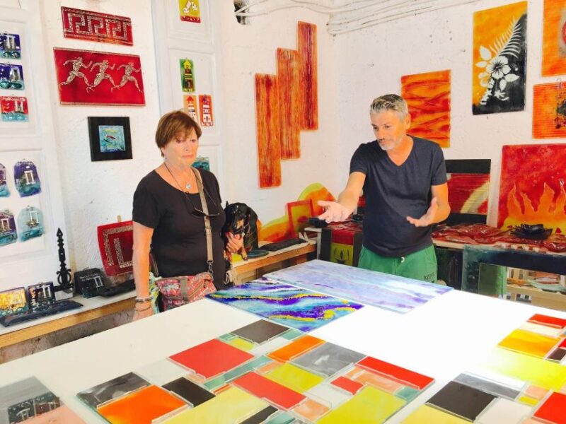Naxos: Workshop Fusing Glass in Galanado - The Only Fusing Glass Studio in Cyclades Provides a Unique Setting