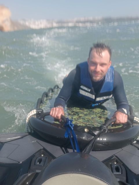 Nazaré: Experience Big Waves Zone on Jet Ski with Sled - Starting Point at the Nazare Water Fun Warehouse