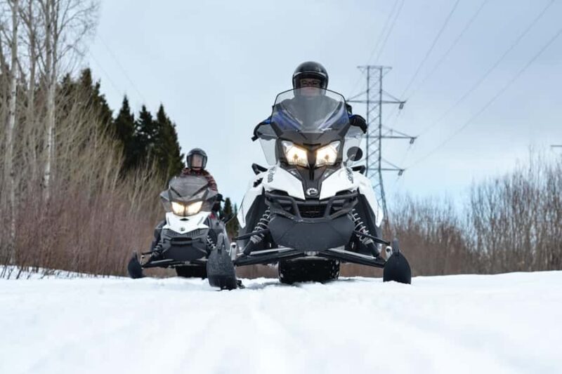 Near Tadoussac: Mont Valin and Saguenay Fjord Mini Snowmobile Raid - Exploring the Snowy Trails in Monts Valin