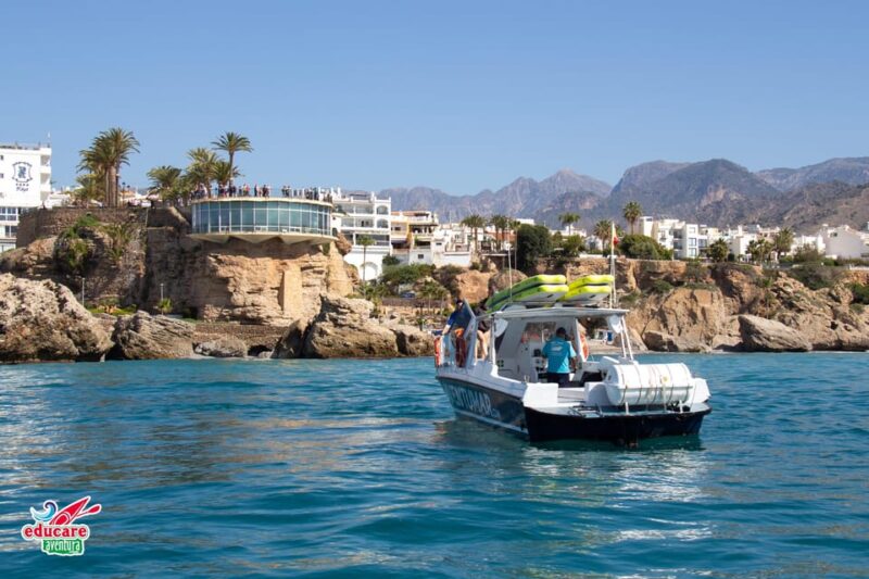 Nerja: Maro Waterfall Boat Trip with Paddleboarding & Drink - Scenic Stops and Natural Landmarks