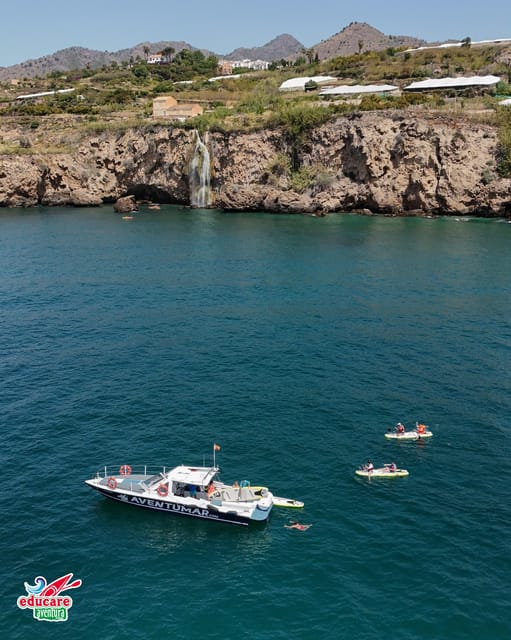 Nerja: Maro Waterfall Boat Trip with Paddleboarding & Drink - Physical Requirements and Suitability