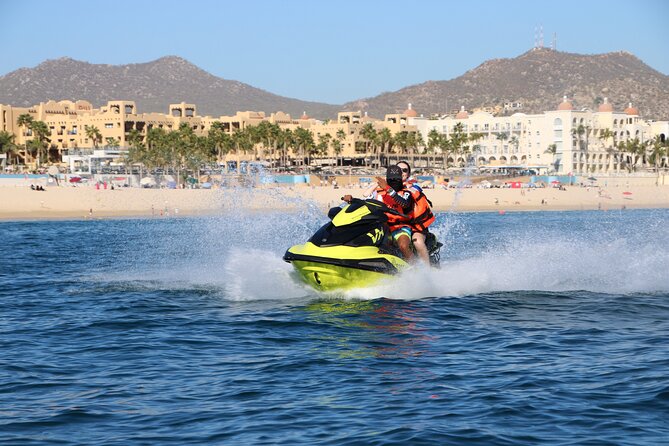 New Jetski Adventure in Cabo San Lucas Bay with Hotel Pickup 1hr - Starting Point at Real Baja Tours Waverunners Playa
