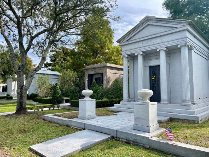 New Orleans: Millionaires Tombs of Metairie Cemetery Tour - An Inside Look at Unique Tombs and Architectural Details