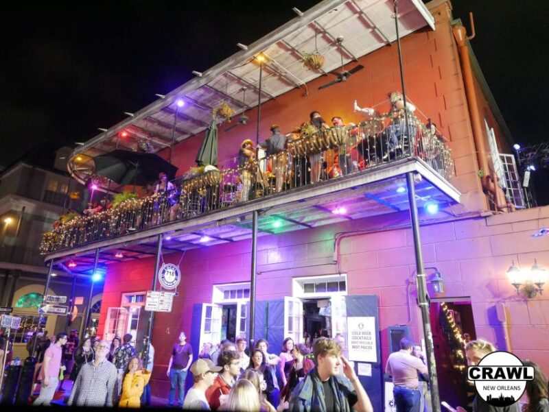 New Orleans: VIP Bar and Club Crawl Tour with Free Shots - Duration and Pacing of the Tour