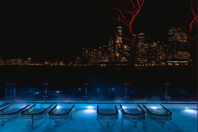 New York City: Entry Ticket to QC NY Spa on Governors Island - Outdoor Heated Pools with Manhattan Skyline Views