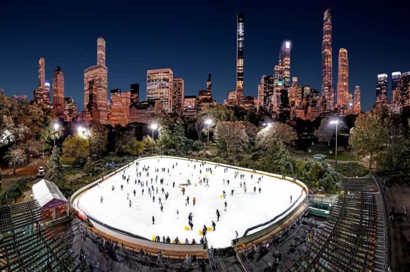 New York City: Ice Skating at Wollman Rink with Skate Rental - The Experience of Skating with Views of Manhattan