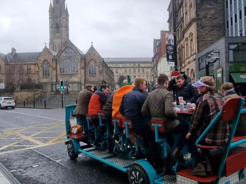 Newcastle: Beer Bike Tour with Drinks - The Route and City Sights on the Beer Bike