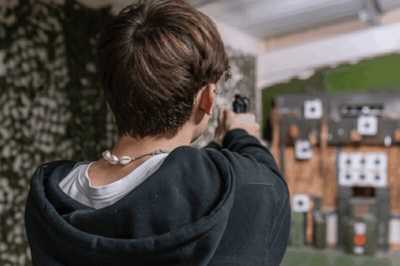 Newton Abbot: Rifle, Pistol and Simulator Combo Package - Pistol Range: Speed, Reflexes, and Adrenaline