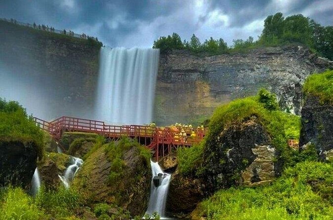 Niagara Bliss Tour With Maid of Mist, Cave of Winds & More (USA) - Luna Island and the Bridal Veil Falls Close-Up