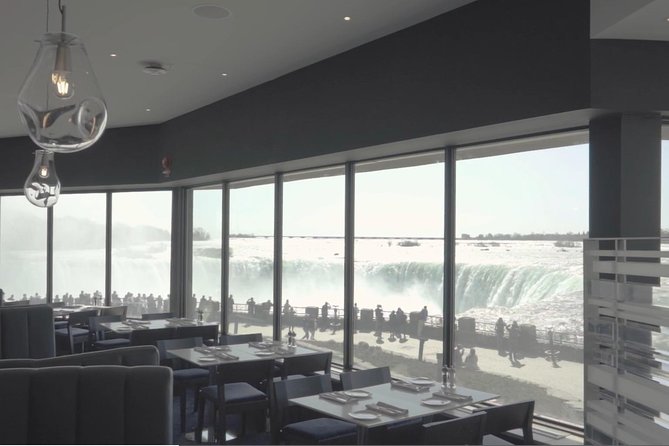 Niagara Falls Canada Day + Night Small Group Tour w/Falls Dinner - Dinner at Table Rock Welcome Centre with Views of Horseshoe Falls