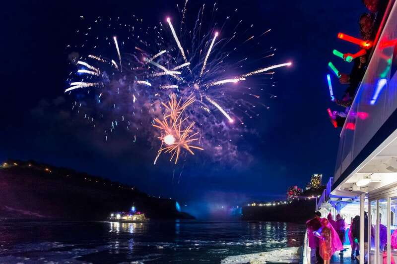 Niagara Falls, Canada: Evening Fireworks Cruise - Spectacular Night Views of Niagara Falls for $35