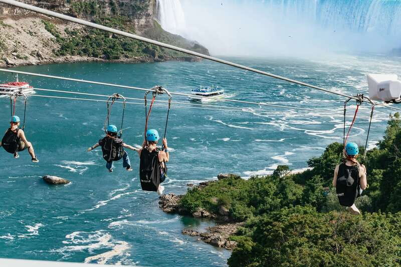 Niagara Falls, Canada: Zipline to The Falls - How the Zipline Flies Over Niagara Falls