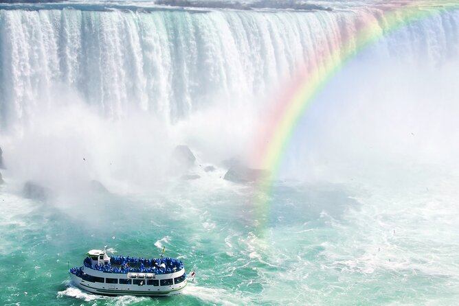 Niagara Falls USA Tour: Boat Ride, Cave, Light Show & Fireworks - Walking on Goat Island and Viewing the American Falls
