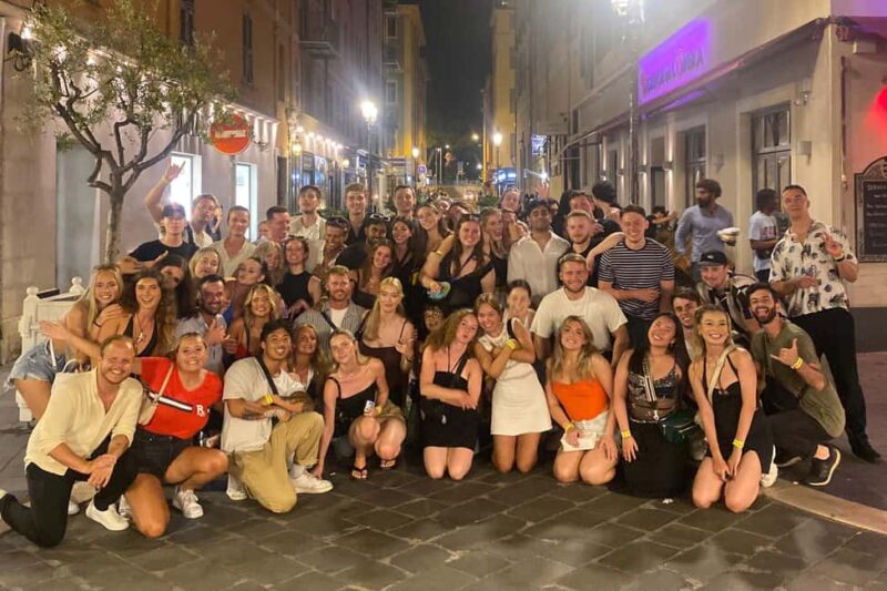 Nice: 4 Bars & 1 Club Fun Bar Crawl Party with Free Shots - Exploring Nice’s Old Town and Key Landmarks