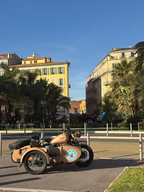 Nice: City Tour by Sidecar - Exploring Place Garibaldi and Its Vibrant Atmosphere