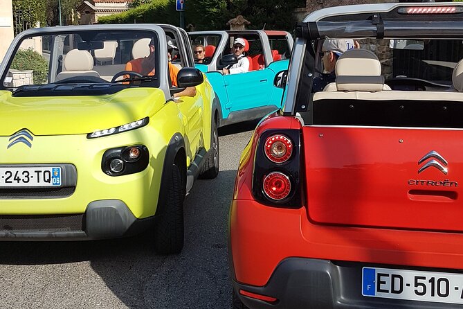 Nice-Monaco-Eze-Nice in 4 seats electric convertible you drive - Crossing Beaulieu-sur-Mer and the Lenôtre Rotunda
