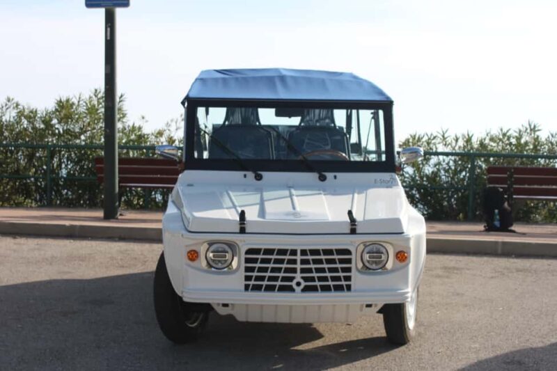 Nice Panorama Tour in a Méhari  Promenade & Plateau Saint-Michel - Seaside Drive along Promenade des Anglais and Coco Beach