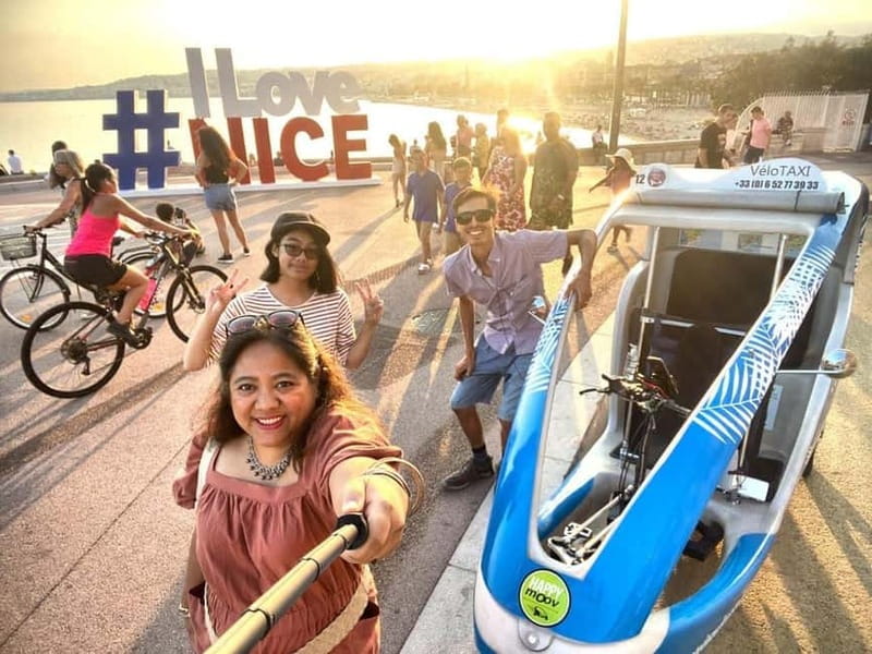 Nice: private guided Tour by electric taxi bike - Highlights of the Itinerary