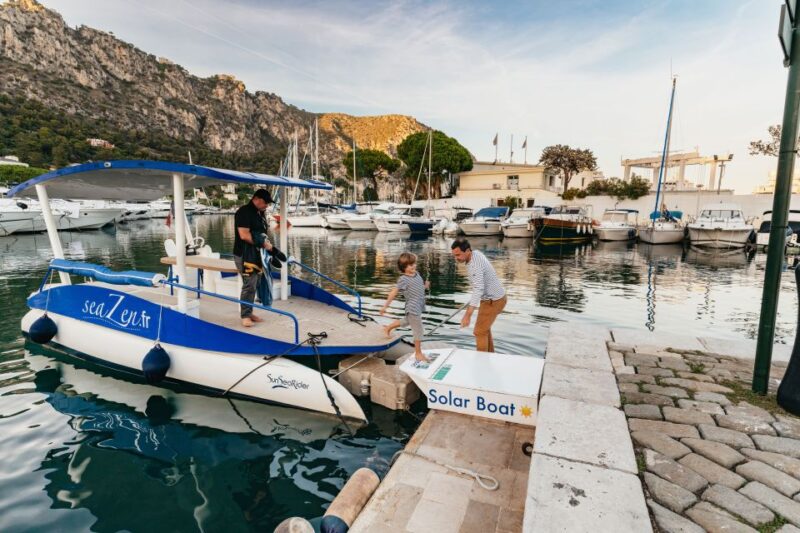 Nice: Private Sunset Tour on Solar Powered Boat - Starting Point at Beaulieu-sur-Mer Marina