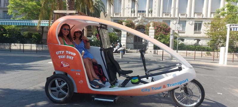 Nice : visite guidée 1h30 en TukTuk avec guide Nicois. - Logistics and Comfort on the Electric Bike Taxi