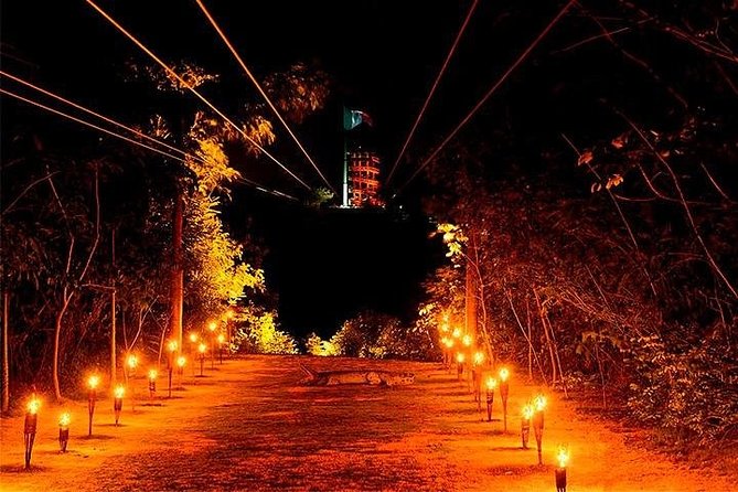 Night of Fire at Xplor Fuego Adventure! Round Transportation Included - Ziplining Through the Darkness on Nine Different Circuits