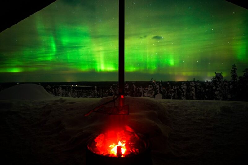 Night Snowshoeing Adventure under the Northern Lights - Optimal Locations for Northern Lights Viewing