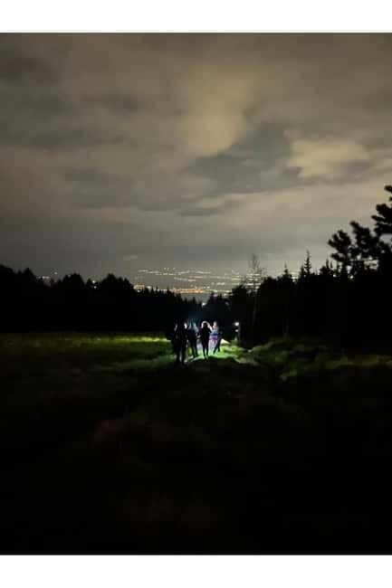 Night view of Sofia, mountain hiking tour to Kamen del Peak. - An Exciting Nighttime Mountain Hike in Sofia