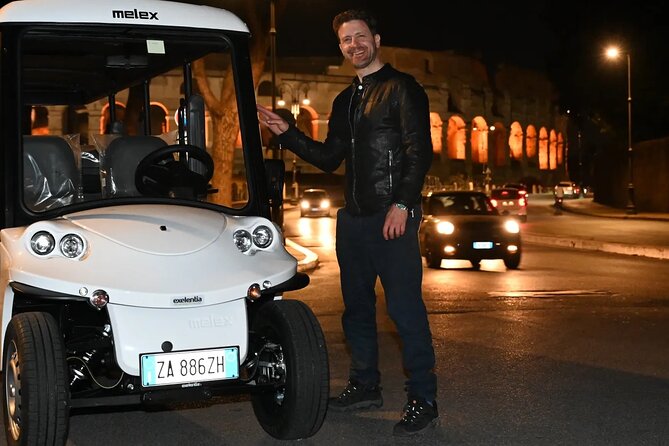 Nocturnal Rome Golf Cart / E-Calessino Tour - The Historic Heart: Piazza del Campidoglio and the Roman Senate