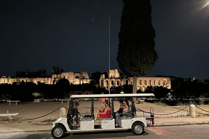 Nocturnal Rome Golf Cart / E-Calessino Tour - Iconic Roman Landmarks: The Colosseum and Teatro di Marcello